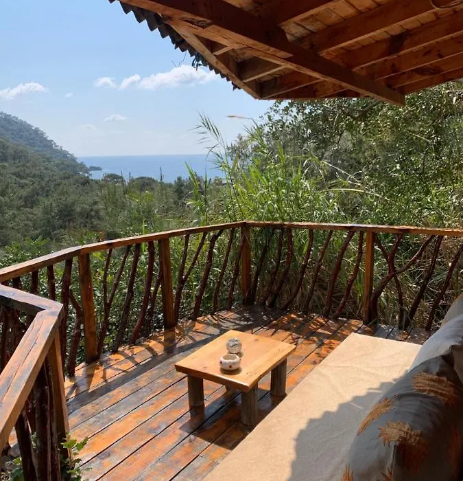 Bamboo Bungalow With Sea View In Kabak Bay, Oeluedeniz-1