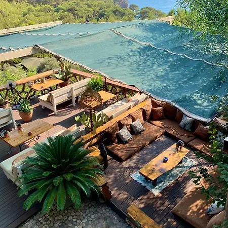 Bamboo Bungalow With Sea View In Kabak Bay, Oeluedeniz-3